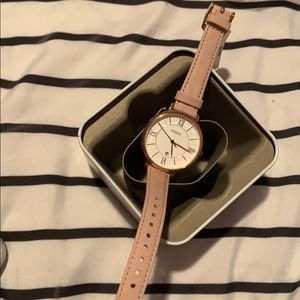 Fossil rose gold watch